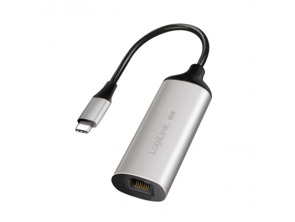 Mrežni adapter USB-C => LAN RJ45 10/100/1000/2500/5000 USB 3.2 0,15cm aluminium LogiLink (UA0456)