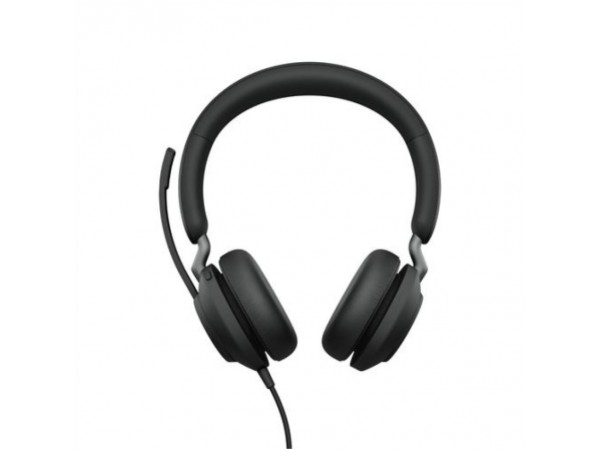 Slušalke žične Jabra naglavne USB Evolve2 40 SE Stereo MS črna z mikrofonom (24189-999-999)