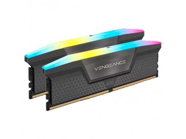 DDR5 32GB 6000MHz CL36 KIT (2x16GB) Corsair RGB Vengeance XMP3.0 EXPO 1,35V Gaming siva (CMH32GX5M2F6000Z36)