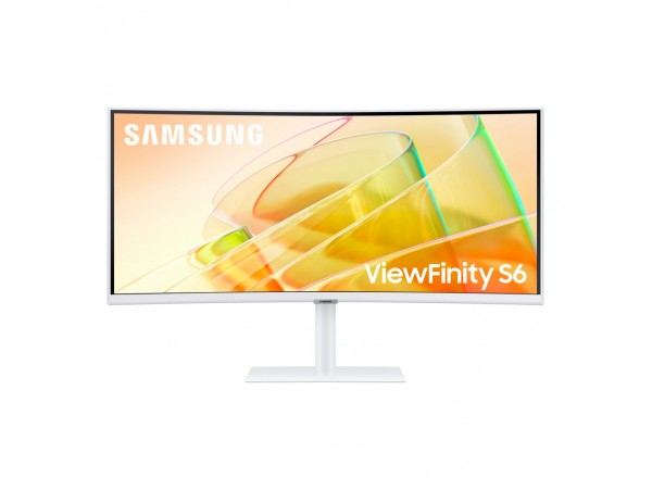 Monitor Samsung 86,4 cm (34,0") S34C650TAU-PE 3440x1440 Curved 100Hz VA 5ms HDMI DisplayPort 2xThunderbolt4 90W 3xUSB3.0 HAS Zvočniki 2x5W  sRGB115% RJ45 KVM HDR10 Bele barve Poškodovana embalaža