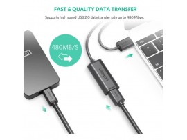 Kabel USB 2.0 A => A podaljšek Active z ojačevalcem signala 20m - Ugreen