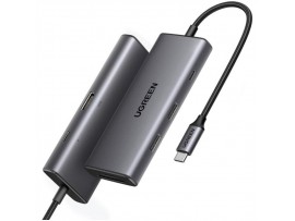 Priklopna postaja USB-C => Ugreen 1xHDMI 2xUSB3.0 USB-C 100W čitalec kartic SD/microSD/TF (15531)