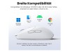 Miš brezžična + Bluetooth USB-C Ugreen UGRTI-15629 5000DPI 700mAh vgrajena baterija 5 gumbov bela (15629)