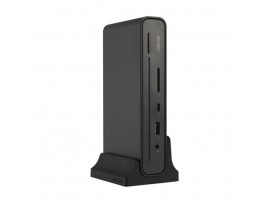 Priklopna postaja USB-C => Asus DC300 1x HDMI 1xDisplayPort 3xUSB3.0 USB-C 90W 1xLAN 1x3,5mm Čitalec kartic (90XB08CN-BDS010)
