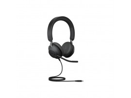 Slušalke žične Jabra naglavne z mikrofonom USB-C/USB-A Evolve2 40 SE MS stereo črne (24189-999-799)