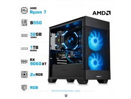 Računalnik MEGA MT S7X R7-5800X/RX9060 XT/32GB/1TB/750W/Brez OS/črna RGB