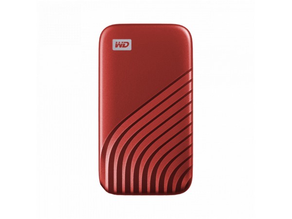 Prenosni disk SSD 2TB USB-C WD My Passport 1050/1000MB/s  - rdeča (WDBAGF0020BRD-WESN)