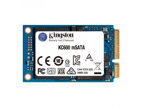 Disk SSD  mSATA port 52pin  512GB KC600 550/520 MB/s 3D TLC NAND (SKC600MS/512G)