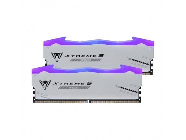 DDR5 32GB 6400MHz CL32 KIT (2x16GB) Patriot RGB Xtreme 5 XMP3.0 1,4V srebrna (PVXR532G64C32KM)