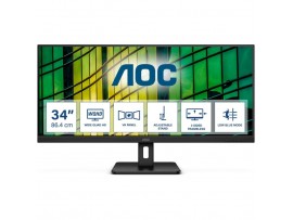 Monitor AOC 86,4 cm (34,0") U34E2M 3440x1440 100Hz VA 4ms 2xHDMI DisplayPort  3H AdaptiveSync Essential-Line