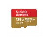 Spominska kartica microSDXC 128GB Sandisk Etreme 190MB/s/140MB/s U3 V30 UHS-I +adapter (SDSQXAA-128G-GN6MA)
