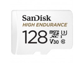Spominska kartica microSDXC 128GB Sandisk High Endurance 100MB/s/40MB/s U3 V30 UHS-I A1 +adapter (SDSQQNR-128G-GN6IA)