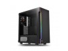 Ohišje Thermaltake  H200 TG MidiATX - črna RGB