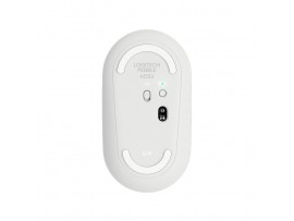 Miš Logitech brezžična + Bluetooth optična M350 bela Pebble (910-005716)