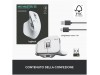 Miš brezžična + Bluetooth Logitech MX Master 3S Performance 8000DPI Unifying svetlo siva (910-006560)