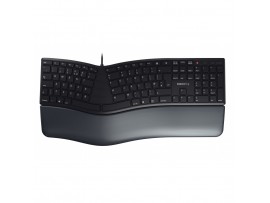 Tipkovnica USB Cherry KC 4500 ERGO UK | SLO gravura črna (JK-4500GB-2)