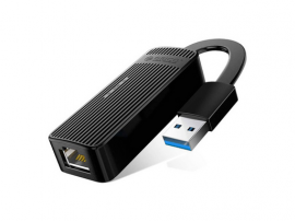 Adapter USB 3.0 v RJ45 Gigabit Ethernet, črn, ORICO UTK-U3