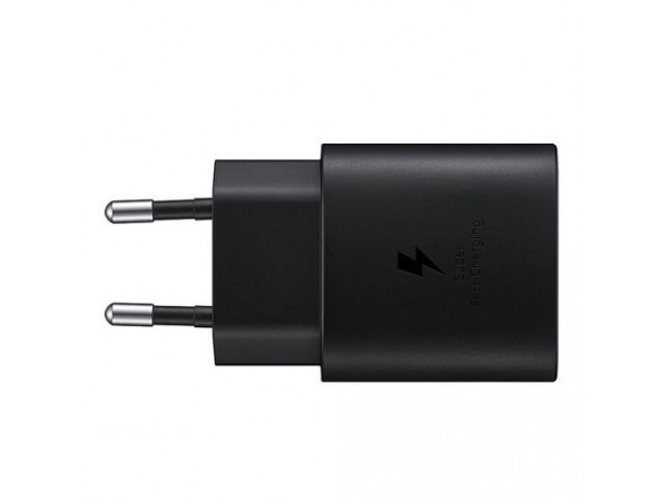 Polnilec za telefone Samsung EP-TA800EBE, originalni, brez kabla, črn, 25W
