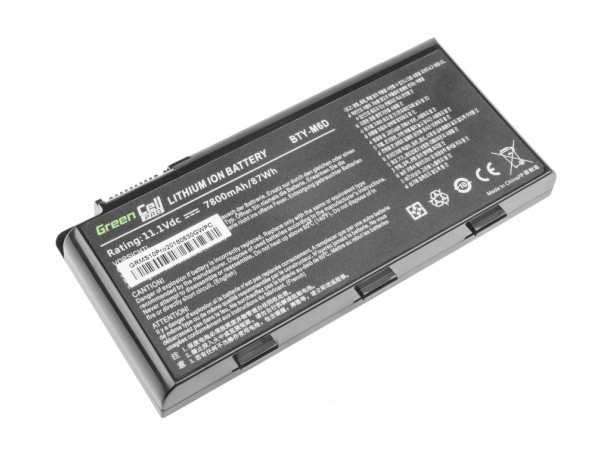 Baterija za Medion MD76254 / MD77480 / MD97623 / MSI GT660 / GX660, 7800 mAh