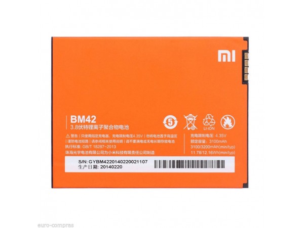 Baterija za Xiaomi Redmi Note, originalna, 3100 mAh