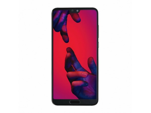 Steklo in LCD zaslon za Huawei P20, OEM, črno