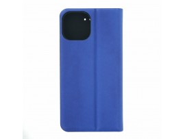 Preklopni etui za Apple iPhone 13 Mini iz umetnega usnja, modra-črna