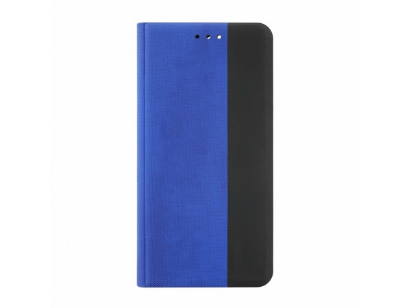 Preklopni etui za Apple iPhone 13 iz umetnega usnja, modra-črna