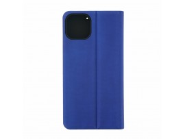 Preklopni etui za Apple iPhone 13 Pro iz umetnega usnja, modra-črna