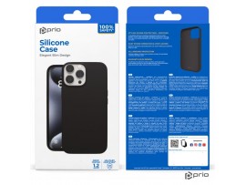 Silikonski ovitek za Apple iPhone 11 Pro Max, črn