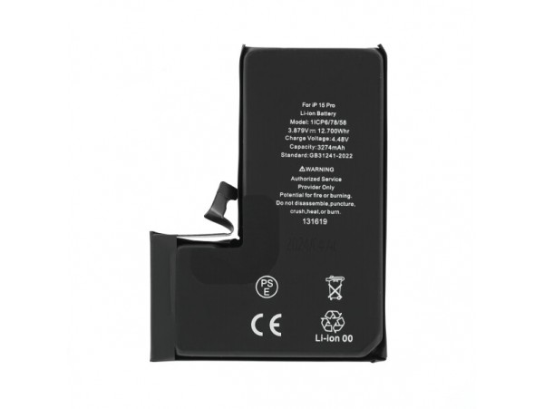 Baterija za Apple iPhone 15 Pro, originalna (OEM), 3274 mAh
