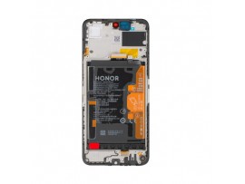 Steklo in LCD zaslon za Honor X7c / 200 Smart, originalno, črno
