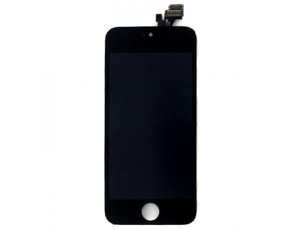 Steklo in LCD zaslon za Apple iPhone 5, črno