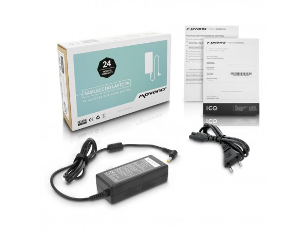 Polnilec za prenosnike Asus / Medion / Toshiba / HP Compaq / Lenovo, 65W / 19V / 3,42A / 5,5mm x 2,5mm