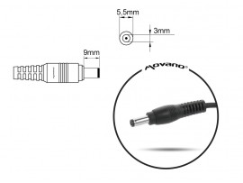 Polnilec za prenosnike Samsung, 90W / 19V / 4.74A / 5,5mm x 3,3mm