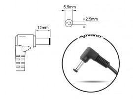 Polnilec za prenosnike Asus / Toshiba / Medion, 45W / 19V / 2,37A / 5,5mm x 2,5mm