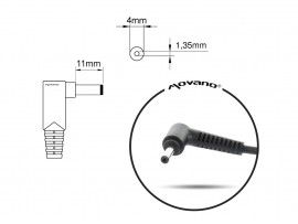 Polnilec za prenosnike Asus, 65W / 19V / 3,42A / 4,0mm x 1,35mm