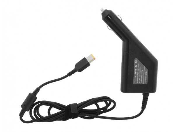 Avtomobilski polnilec za prenosnike Lenovo, 90W / 20V / 4,5A / pravokotni priključek