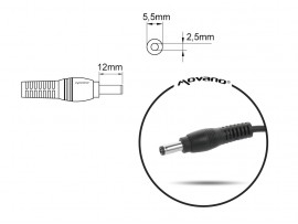 Polnilec za prenosnike Panasonic, 125W / 15,6V / 8A / 5,5mm x 2,5mm