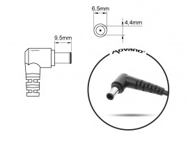 Polnilec za prenosnike LG, 110W / 19V / 5,79A / 6,5mm x 4,4mm