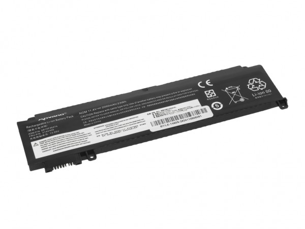 Baterija za Lenovo ThinkPad T460s / T470s, Tip 1, 01AV405, 2000 mAh