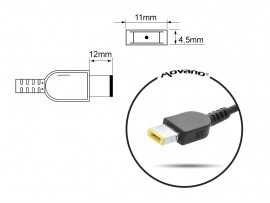Polnilec za prenosnike Lenovo, 300W / 20V / 15A / pravokotni priključek