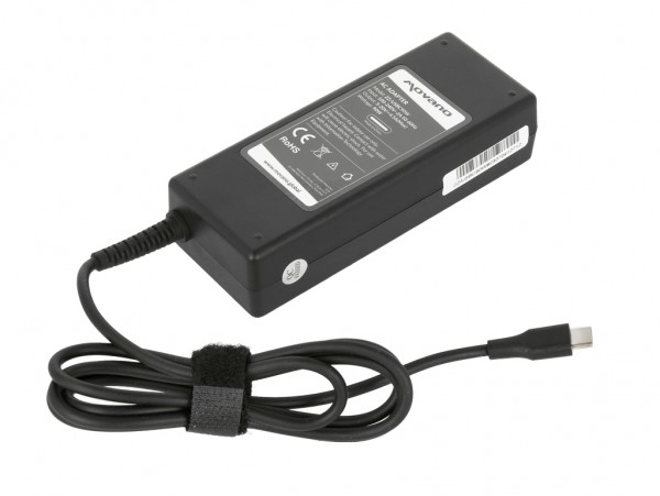 Polnilec za prenosnike HP / Toshiba / Acer / Asus / Lenovo / Dell, 90W / 20V / 4,5A / priključek USB-C
