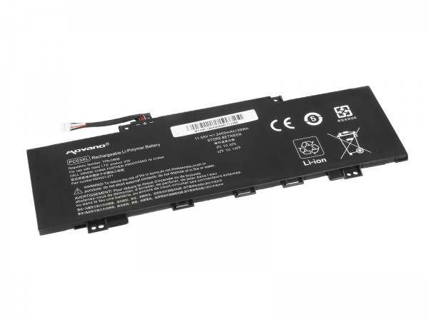 Baterija za HP Pavilion X360 Convertible 14-DY / 14-DH / PC03XL, 3400 mAh