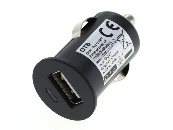 Avtomobilski polnilec / adapter USB, univerzalni, 1A