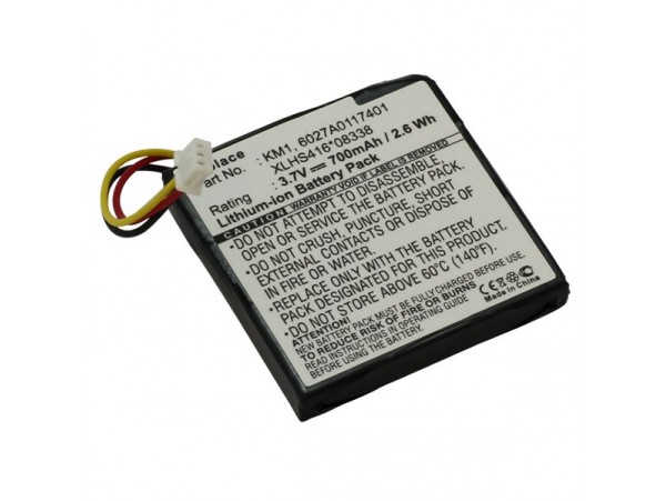 Baterija za TomTom Via 120 / 125, 700 mAh