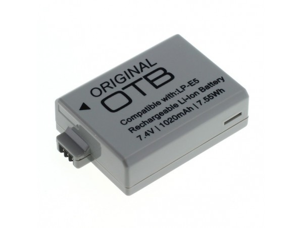 Baterija LP-E5 za Canon EOS-450D / EOS-500D / EOS-1000D, 1020 mAh