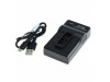 Polnilec za baterijo GoPro Hero 5 / Hero 6 / Hero 7, MicroUSB