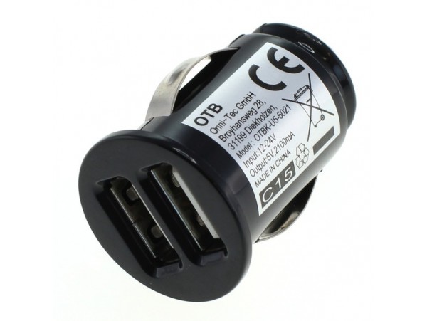 Avtomobilski polnilec / adapter USB, univerzalni, 2.1A