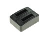 Polnilec za baterijo Actionpro X7 / ISAW A1 / A2 Ace / A3 / Extreme, dvojni, MicroUSB