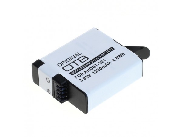 Baterija za GoPro Hero 5 / Hero 6 / Hero 7 / Hero 8, 1250 mAh